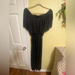 Women black jumpsuit size Large
